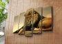 Wallity Set de 5 Pinturas Decorativas en Lienzo Multicolor 5NATPAT-7